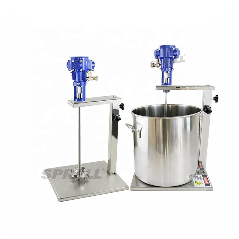 

1- 60gallon Pneumatic Mixer Explosion-proof Glue Ink Agitator Paint Liquid Mixer Chemicals Mixer Blender None Dispersive