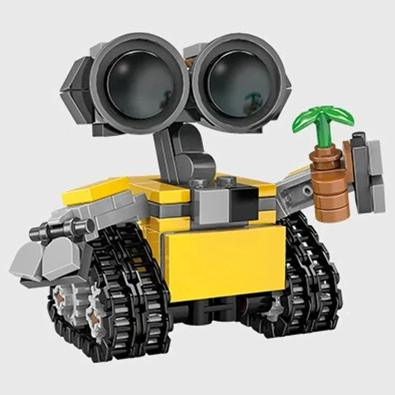 Mini Robot Espacial MOC, Bloques de Construcción, 217 Piezas, Modelo de Robot con Orugas, Película Clásica de Ciencia Ficción, Bloques de Juguete, Regalos para Niños y Adultos
