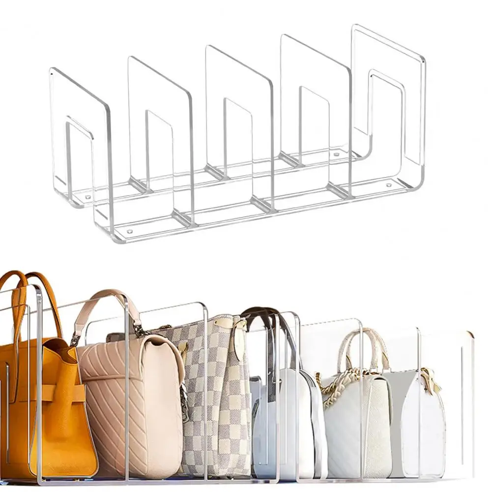 Bookshelf Acrylic Material Multi-layer Design Transparent Vertical Stationery Storage Rack Office Organizer