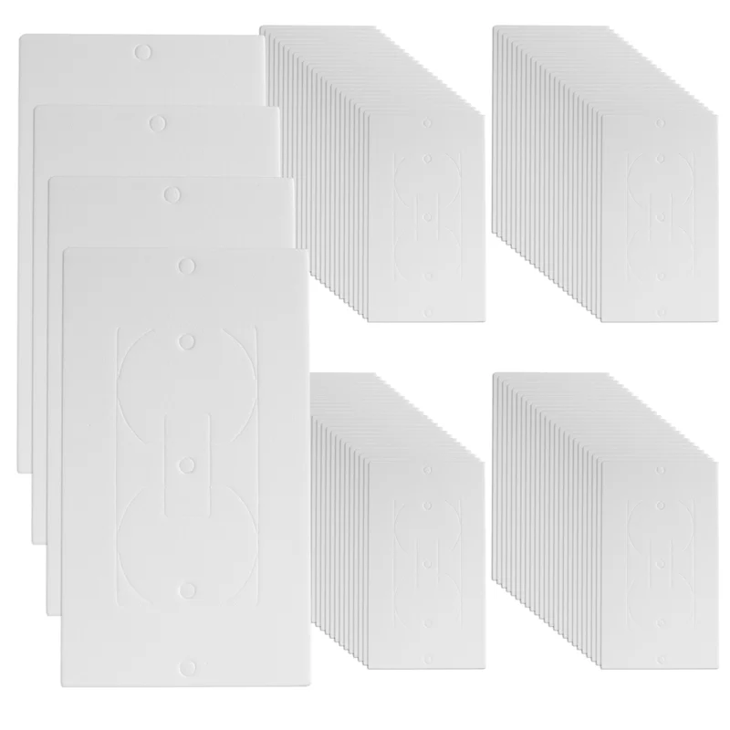 ABGR-Outlet Insulators Draft Sealers, 100Pcs Electrical Outlet Insulation Pads, EVA Foam Gasket For Wall, Switch Socket Cover Du