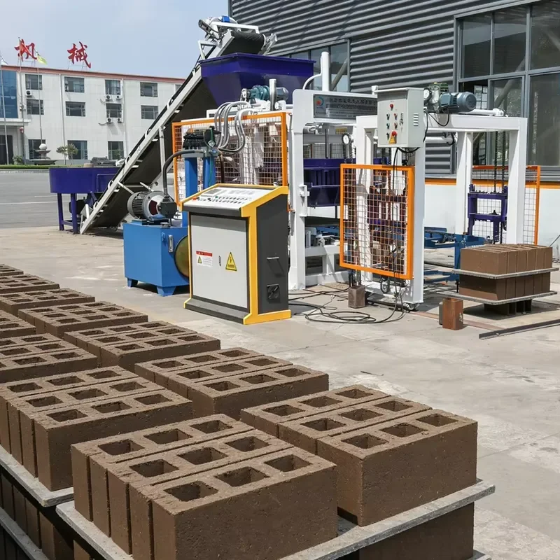Concrete Automatic Block Making Machine QT4-15 Hydraulic Hollow Paver Brick Press Machine Block Moulding Machine