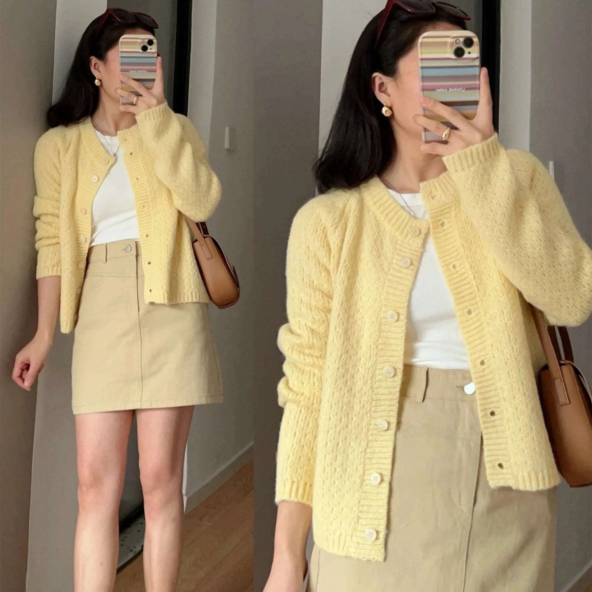 سترة Dongguan Daliang النسائية المحبوكة ذات الجودة الممتازة وصلت حديثًا من Chaoan Long Sve round Ne Regular Fit للخريف...