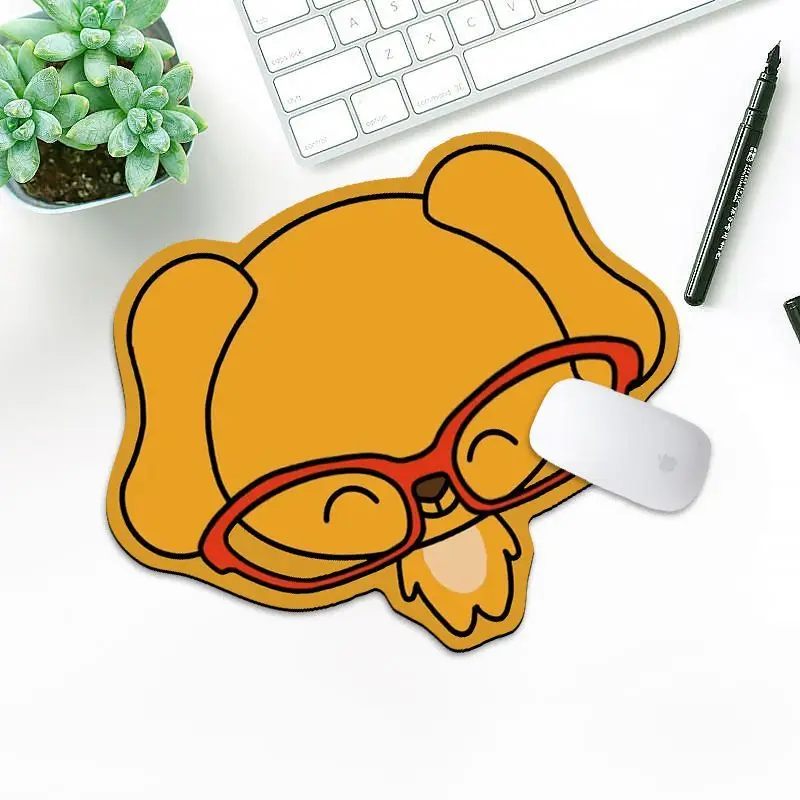 Big Dumb Dog Mouse Pad, Small & Medium Size Cute Cartoon Anime Desk Mat, Thick Non Slip Keyboard Mat, Portable Writing Office De