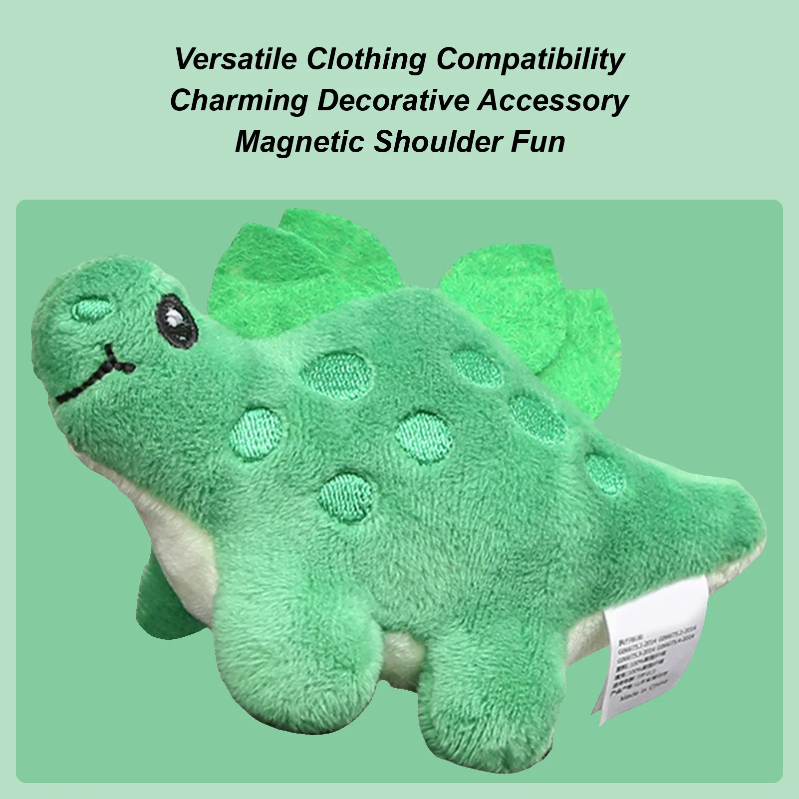 

Shoulder Plush Magnet Cute Magnetic Soft Penguins Cartoon Doll Shoulder Dinosaurs Plush Charm For Children Men Women Kids Boys