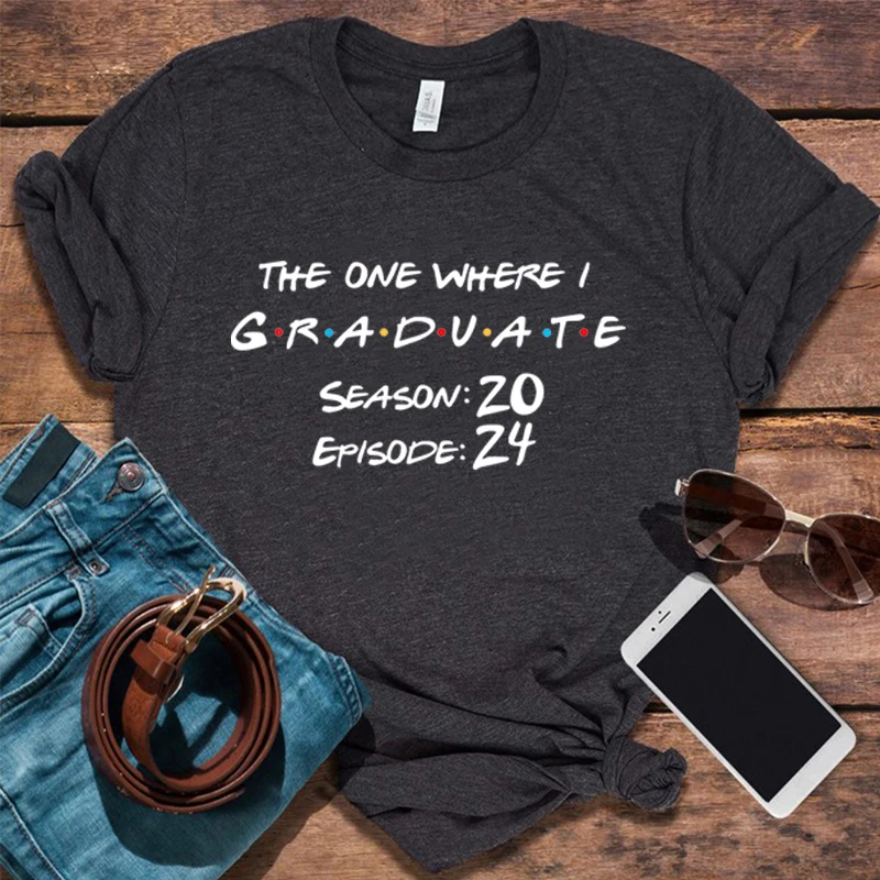 Graduation Friends Shirt 2024 Graduation Vintage Clothes Senior 2024 Graduation Gift Custom Party Women Clothing