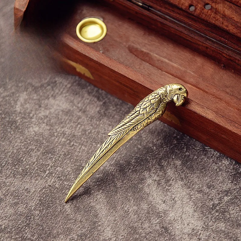 Handcrafted Solid Brass Tea Spade Tea Needle Lotus Seed Head Shovel Dama Master Tea Spade Tea Ceremony Kung Fu Tea Accessories
