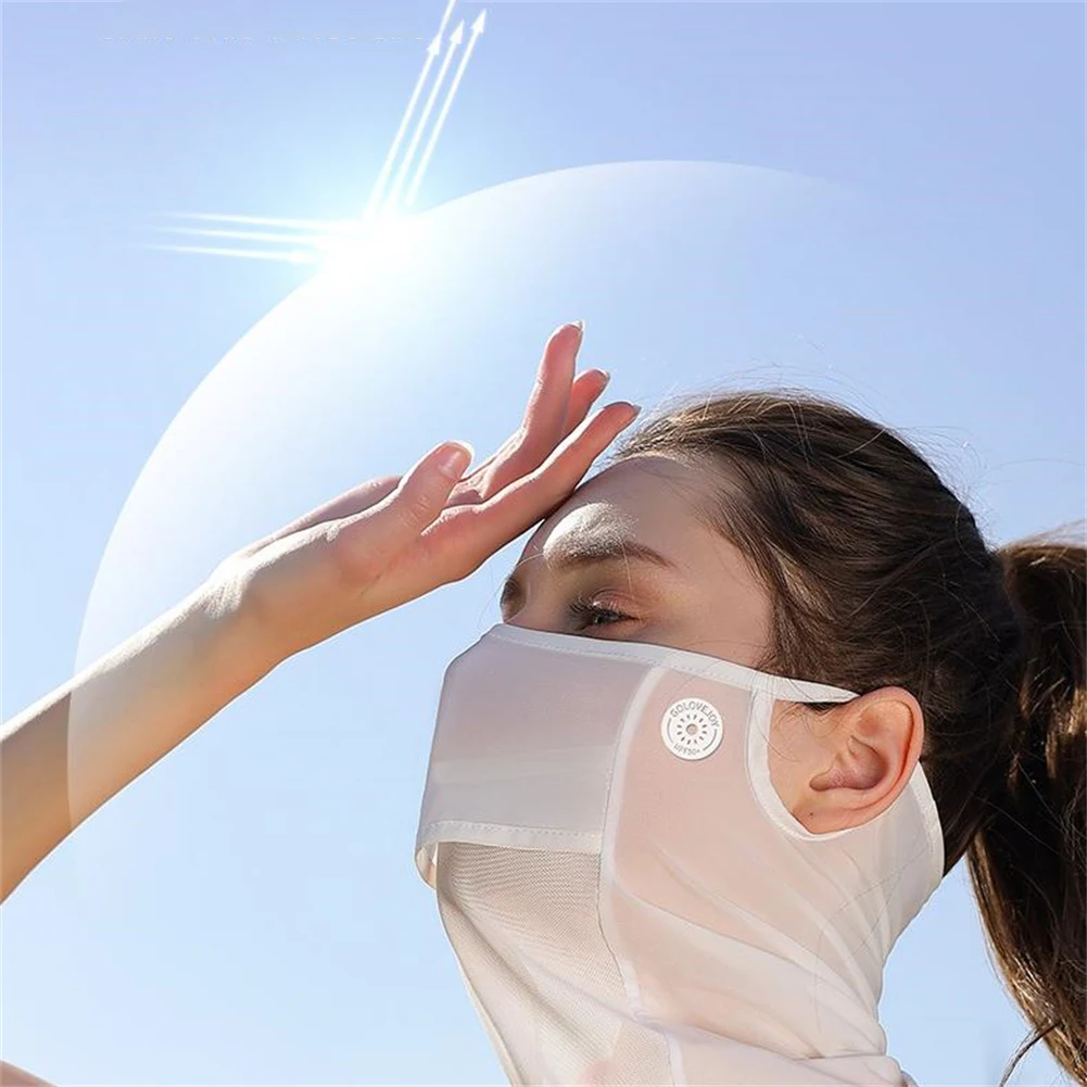 

Outdoor Sunscreen Golf Sun Proof Ice Silk Bib Men Women Collar Fishing Riding Uv Protect Neckline Mask Summer Integrated Breath