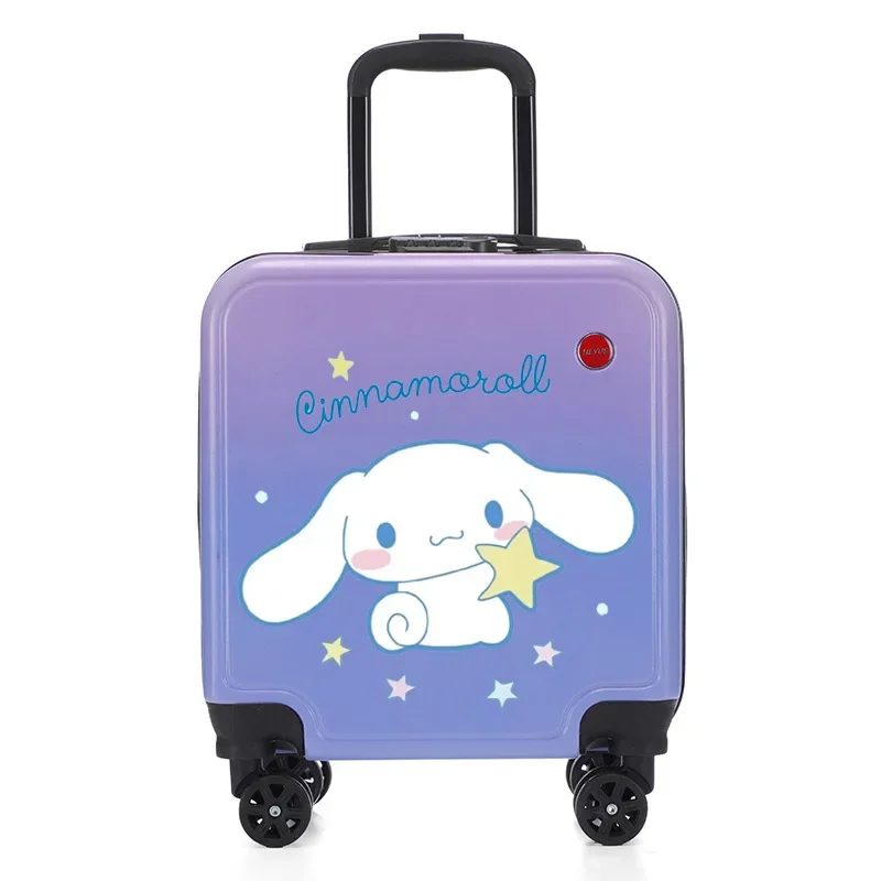 Sanios Kuromi Cinnamorll My Melody Trolley Case Cute Cartoon Anime ruota universale ad alta capacità Password Lock valigia bagagli