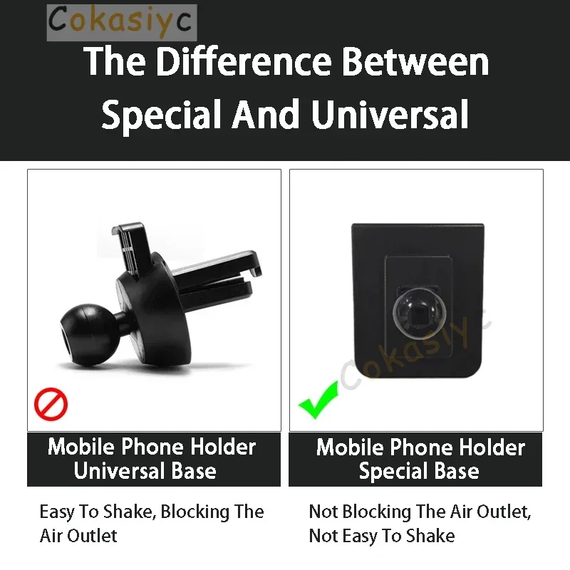 Car Mobile Phone Holder For Chevrolet Lova Captiva Sail 3 Equinox Orlando Trax Blazer Seeker Air Outlet Bracket Special Base