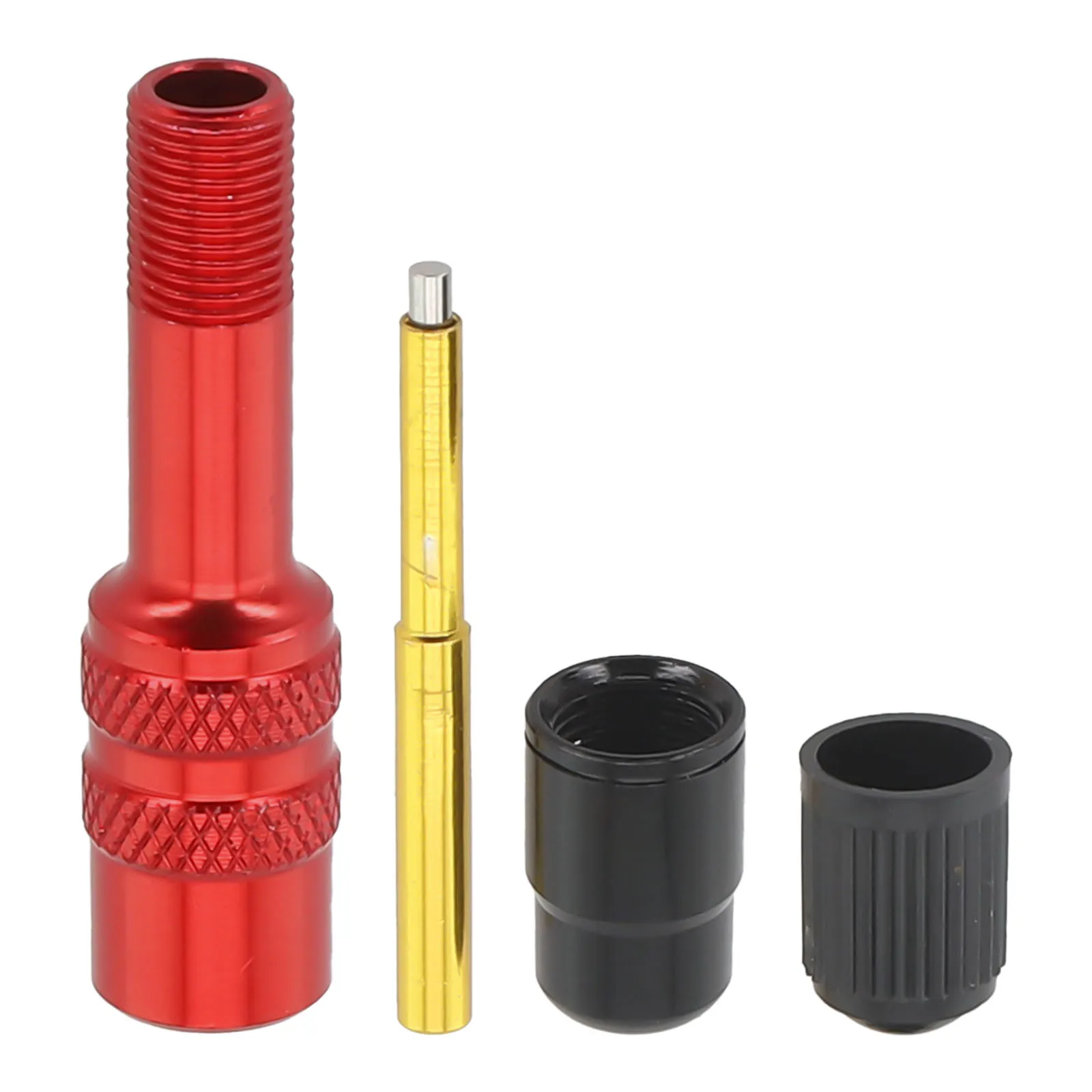 Aluminum Alloy Air Fork Inflatable Valve Adapter Inflatable AV Extension Conversion Nozzle Road Bicycle Fork Accessories