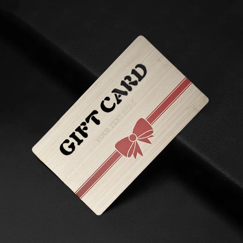 

Fashion New Stainless Steel Custom Logo Metal Card to Prevent Scratches High End Metal Business Cards