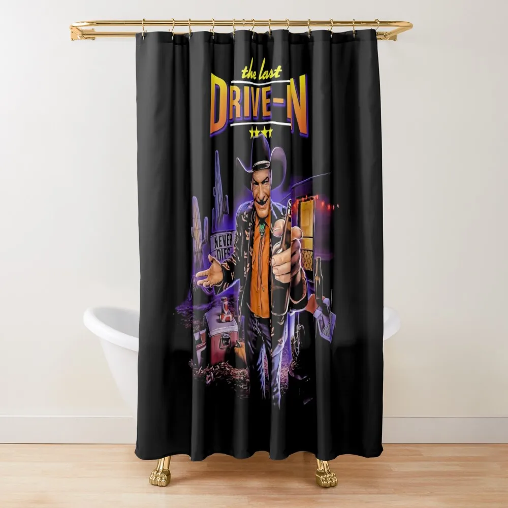 

The Last Drive-In Horror Gift For Halloween Holiday Shower Curtain Anime Bathroom Elegant Bathroom Curtain