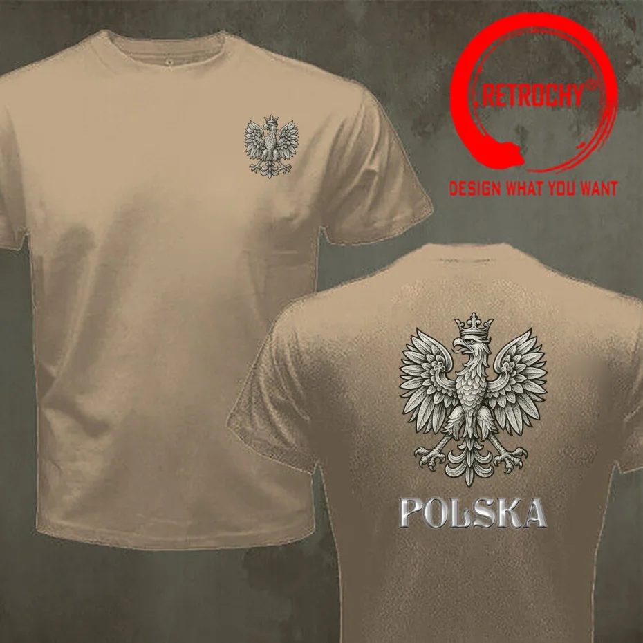 Poland Orzełek Polish Polska Eagle T Shirt Men Fashion Trendy Casual Clothing Stylish Tops Tee Shirt Leisure Tshirt Men's T-Shir