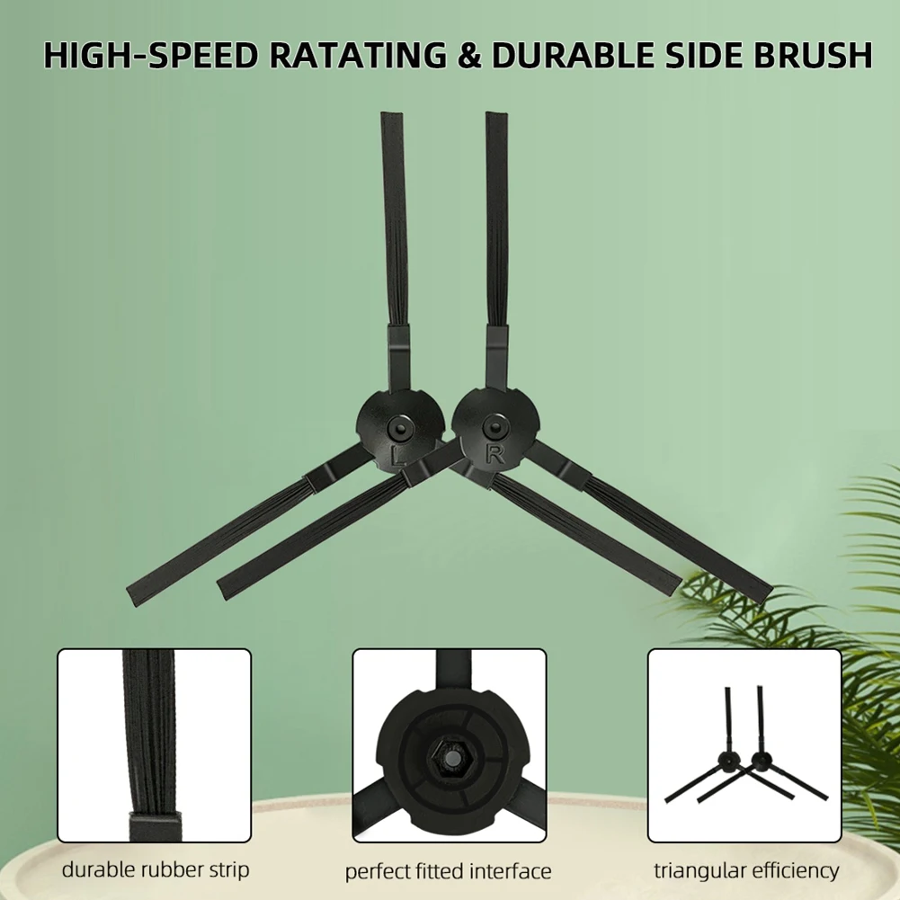 ABVI-Replacement Roller Brush Side Brushes HEPA Filters Compatible For Ilife A4 A4S A40 Robot Vacuum Cleaner Accessories