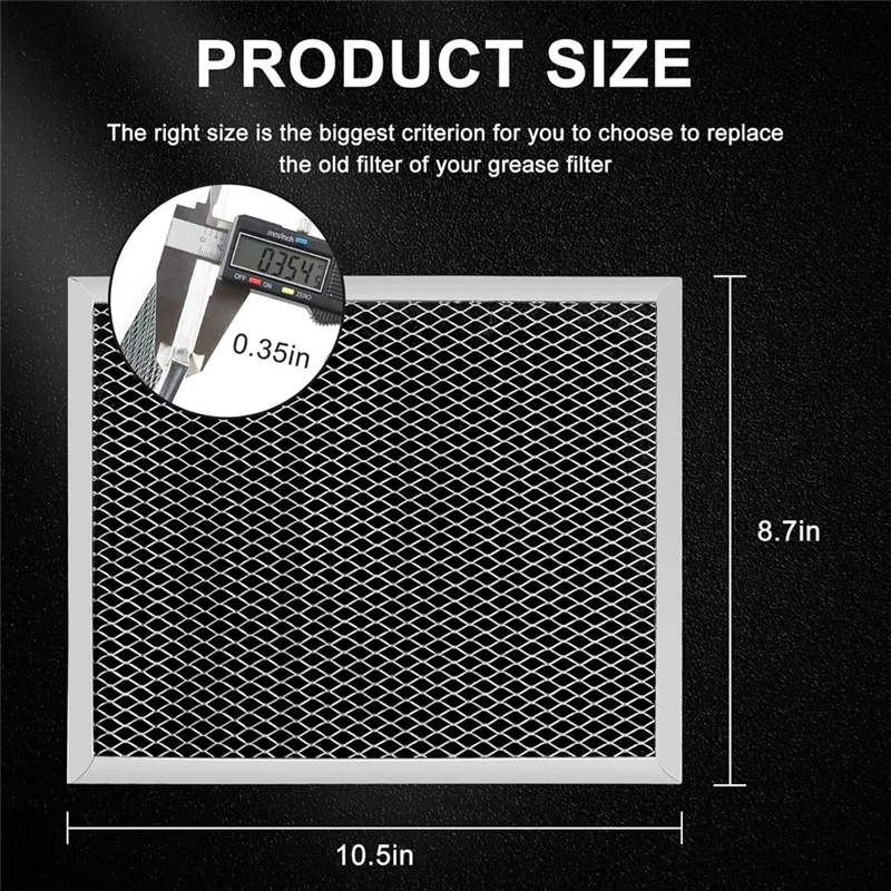 Стабильный сменный фильтр 2 шт. для B.Roan 970076, фильтр вытяжки 41F 10,5 x 8,75 дюйма для вентилятора плиты