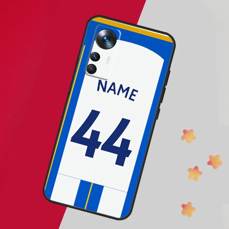 Custom Football Number Name Case For Xiaomi 13 14 Pro 13T 12T 11T 12 Lite 12X POCO X5 X3 F5 Pro F4 X4 M5 M5s F3 Cover