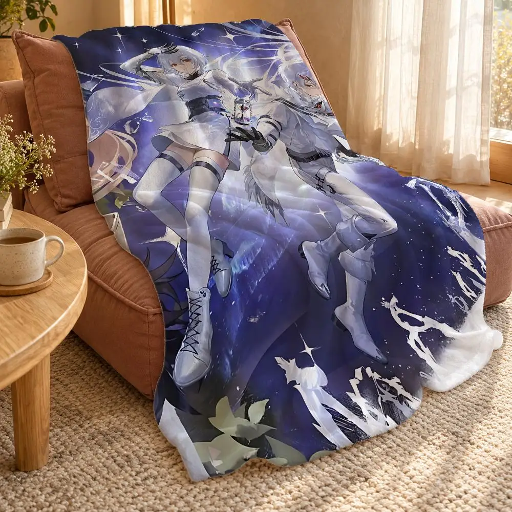 D-Duet N-Night Abyss Throw Double Sided Flannel Throw Blanket Soft Travel Camping Sofa Bed Home