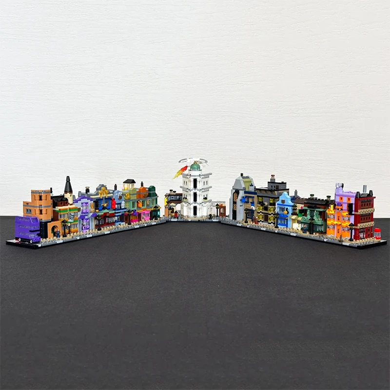 2750 個クリエイティブマジックアレイウィザーディングショップビルディングブロックストリートビューアーキテクチャモデル組み立てるレンガのおもちゃギフト子供大人のための
