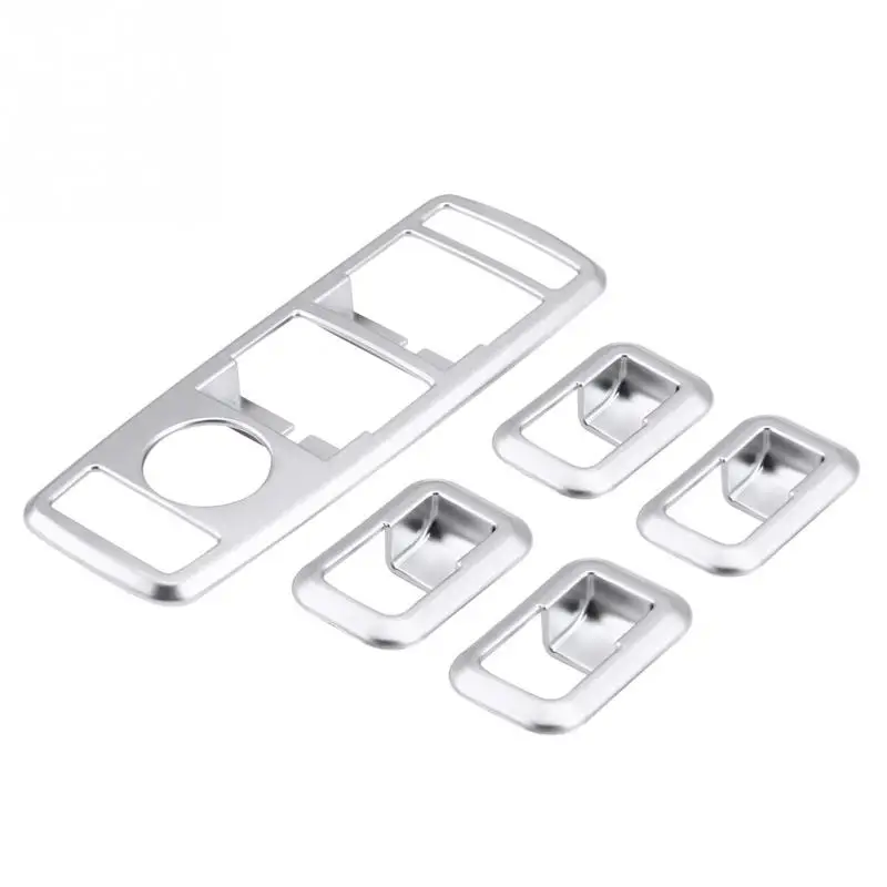 5pc Car Window Button Cover Window Switch Button Trim Cover Chrome for Mercedes Benz A B C(W204) E(W212) GLA GLK GL GLE-class