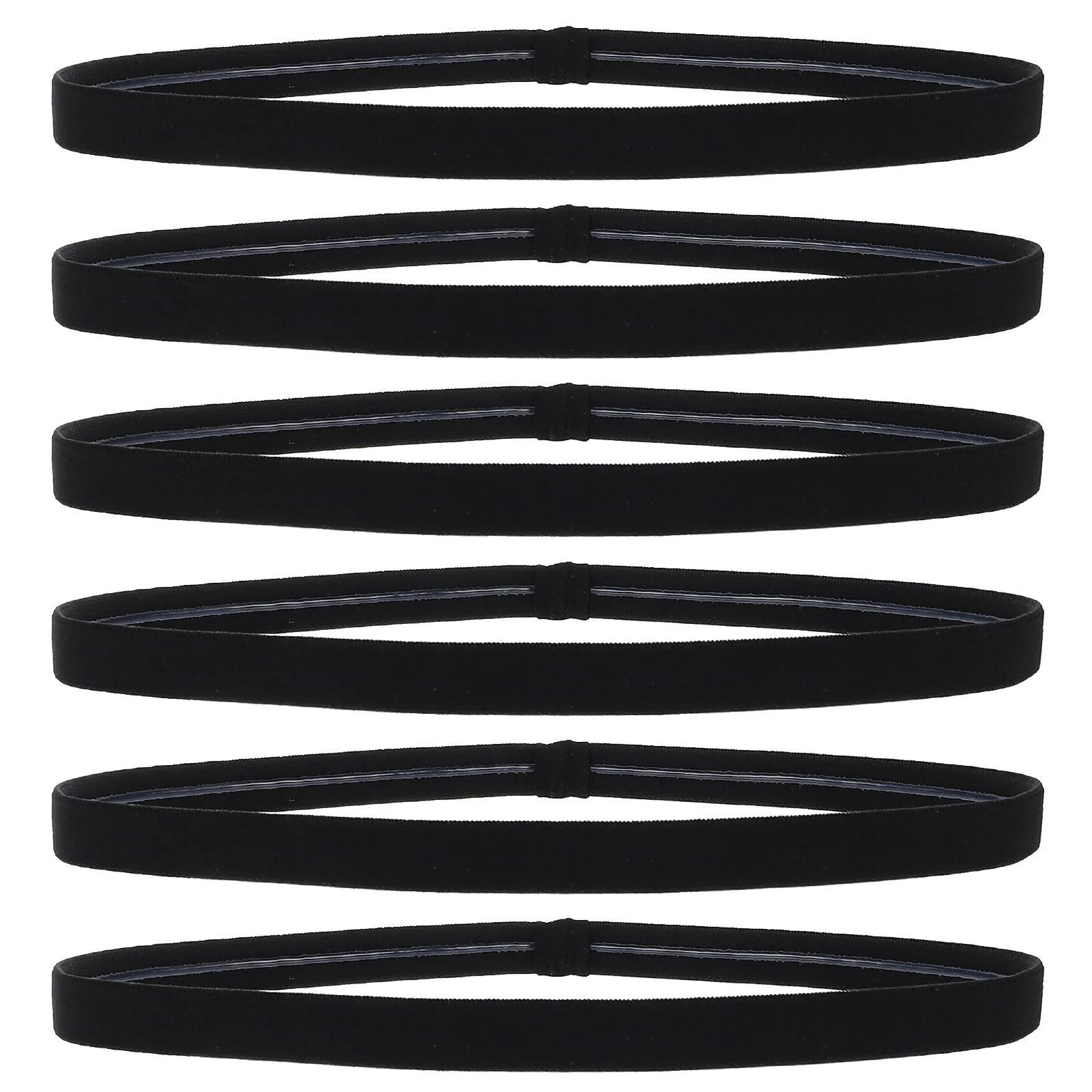 

6 Pcs Elastic Headband Men Headbands Sports Hairband for Mens Workout Silicone Accessories Thin Fitness