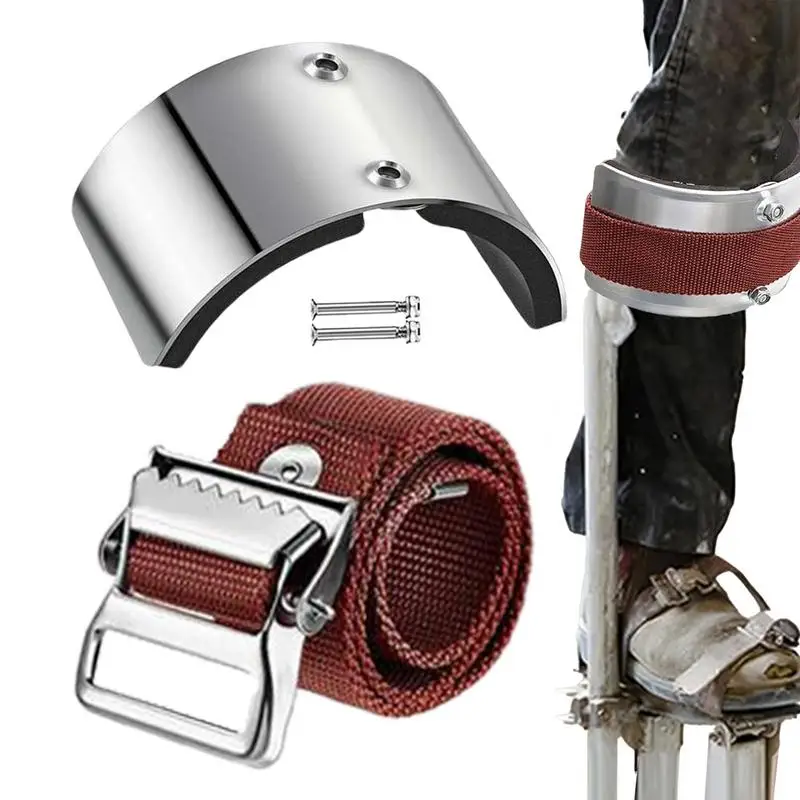 

Drywall Stilts Straps Nylon Drywall Stilt Leg Band Adjustable Wide Padded Stilt Leg Strap Washable Leg Fixation Strap Kit safty