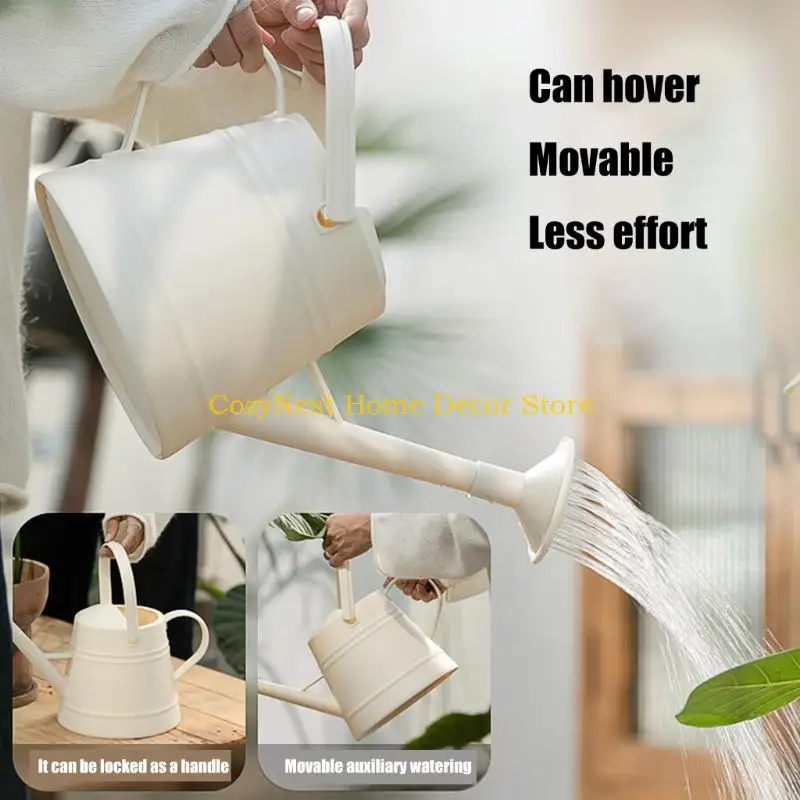 92MF 3.8L Capacity Plant Waterer Container For Indoor Outdoor Gardening Long Spout Removable Sprinkler Head Ergonomic Handle
