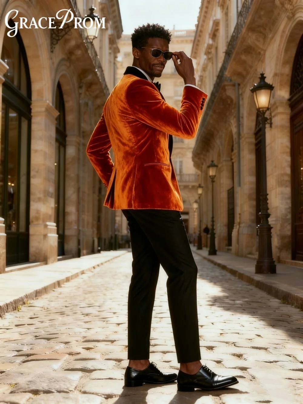 طقم بدلة رجالية مخملية رسمية لأعمال التخرج والعريس 2026 2 قطعة بدلة رأس السنة الجديدة بقصة ضيقة مخصصة Trajes Para Hombre