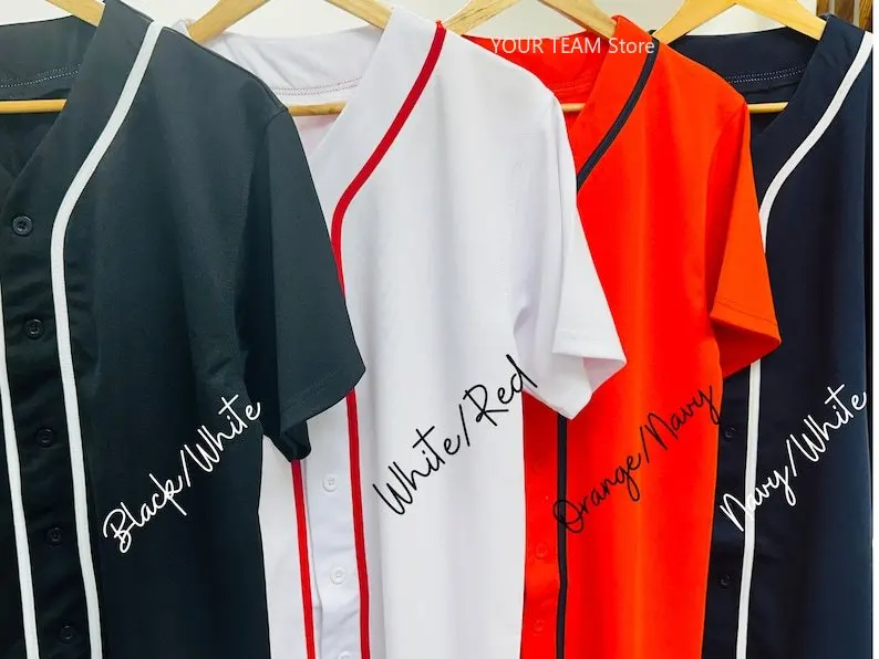 Custom Blank Baseball Jersey Breathable Mesh Practice Uniform for Team Sports  Lightweight Athletic Shirt for Training & Games