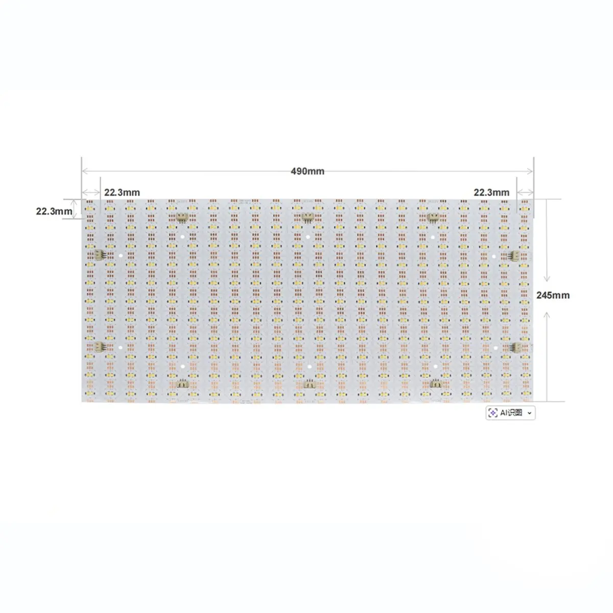 SWXF Flexible LED Sheets 490x245mm DC24V 484LED 28W Panel Lights for Marble Countertop Advertising Backlight Double Color