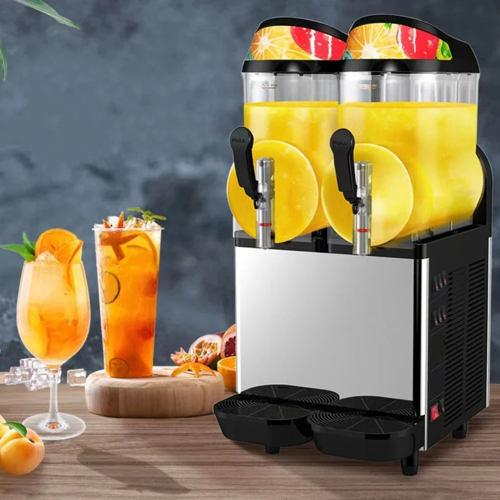 Wholesale 2/3/4 tank ice slush Slushie tea puppies machine commercial compressor Snow Melting Machine china