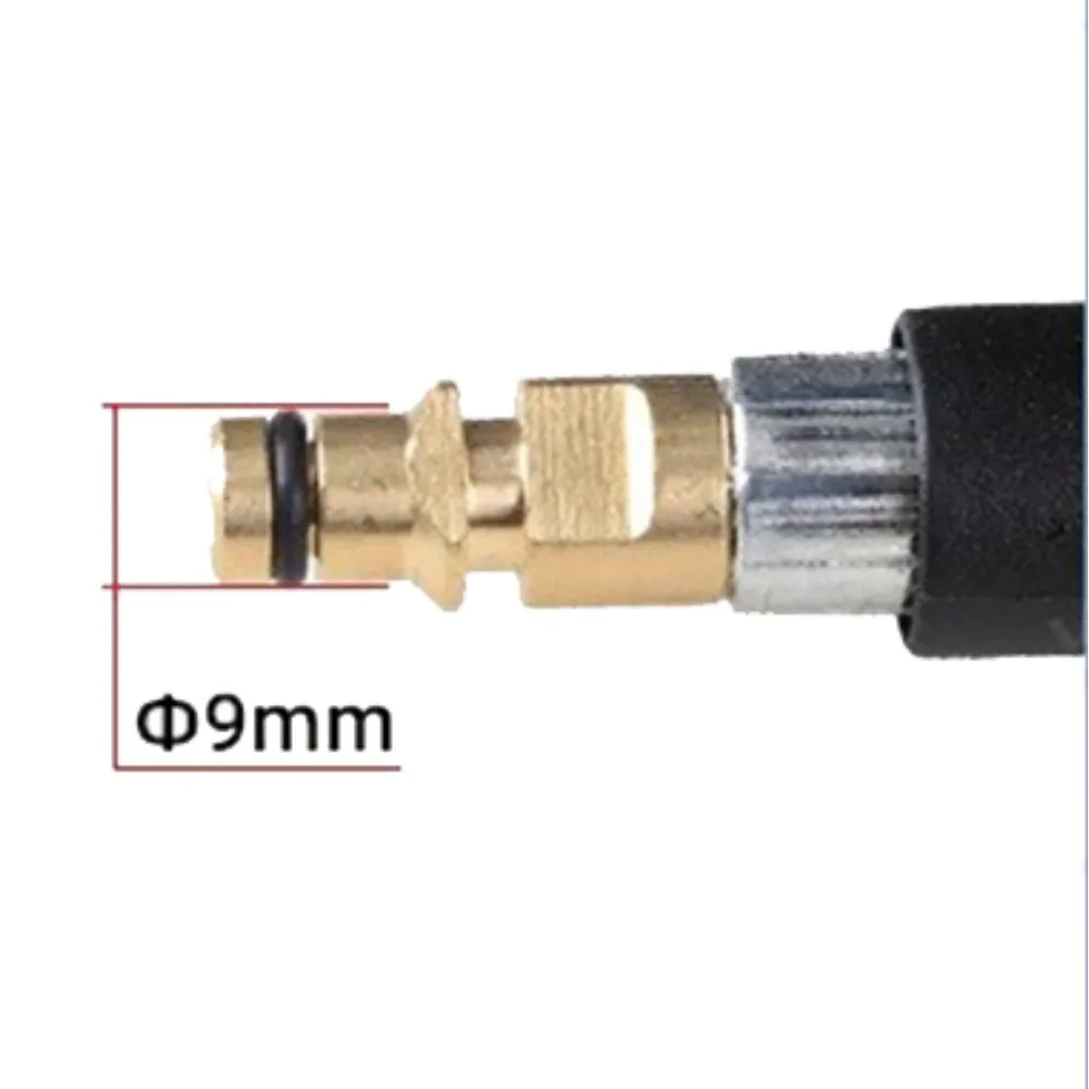 Quick Connect Adapter Featuring 1/4 Turn Male Thread for 8mm or 9mm Pressure Washer Hoses Compatible with Models