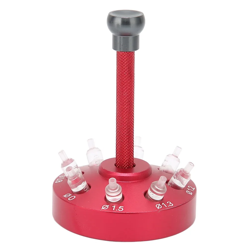 Alloy Steel Material Watch Hands Presser 8Pcs Setting Head Watch Hand Setting Tool Watch Hands Fitting Tool Wristwatch Repair