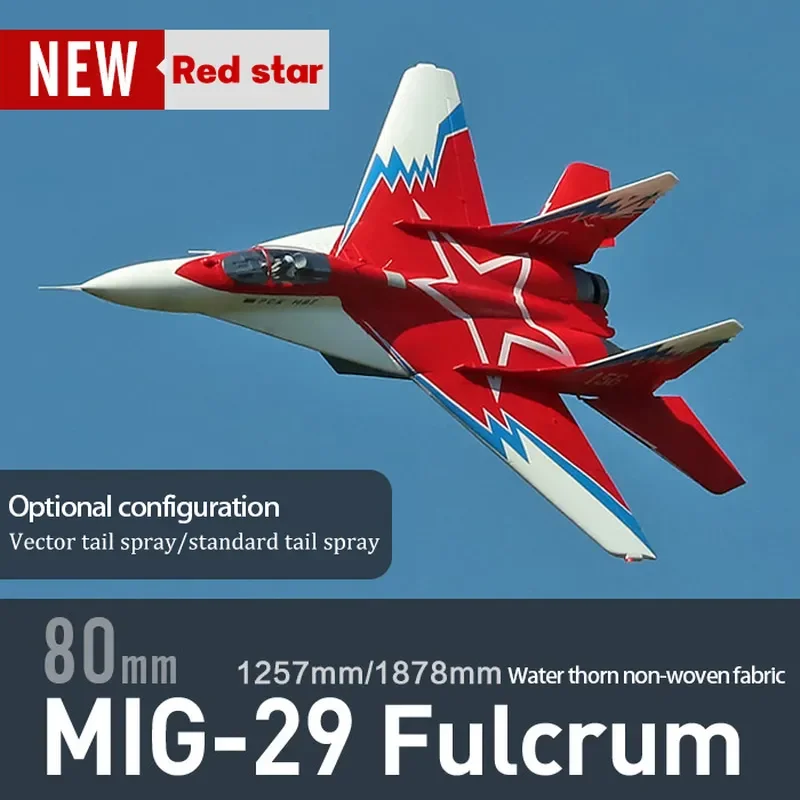 Freewing Mig-29 Mig29  Fulcrum Double 80mm Edf Jet Model Plane Aircraft Hobby Fixed Wing Rc Airplane Gifts