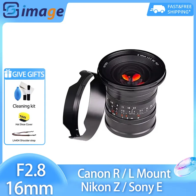 

Brightin Star 16mm F2.8 UPG Full frame Ultral Wide Angle Mirrorless Camera Lens for canon RF R5 sony a7iii nikon Z Z50 L Mount