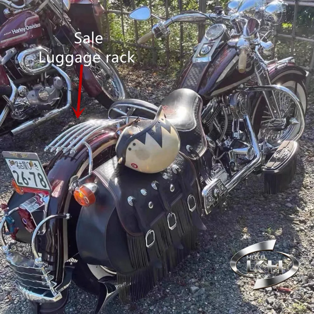 Motorcycle Solo Rack Rail For Harley Softail Heritage Classic Deluxe FXST Fat Boy Springer FLSTS 98-17 Black&Chrome