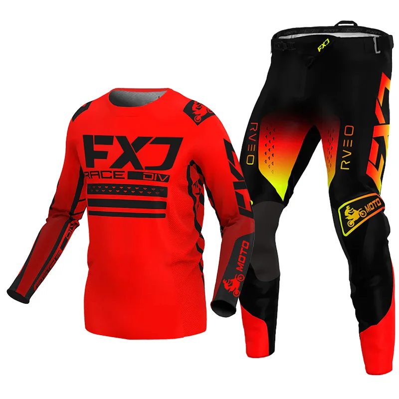 

Enduro suit cross Off-road Mens Kits Women's motocross gear set Jersey Pant Motorcycle Combo green blue yellow white pink black