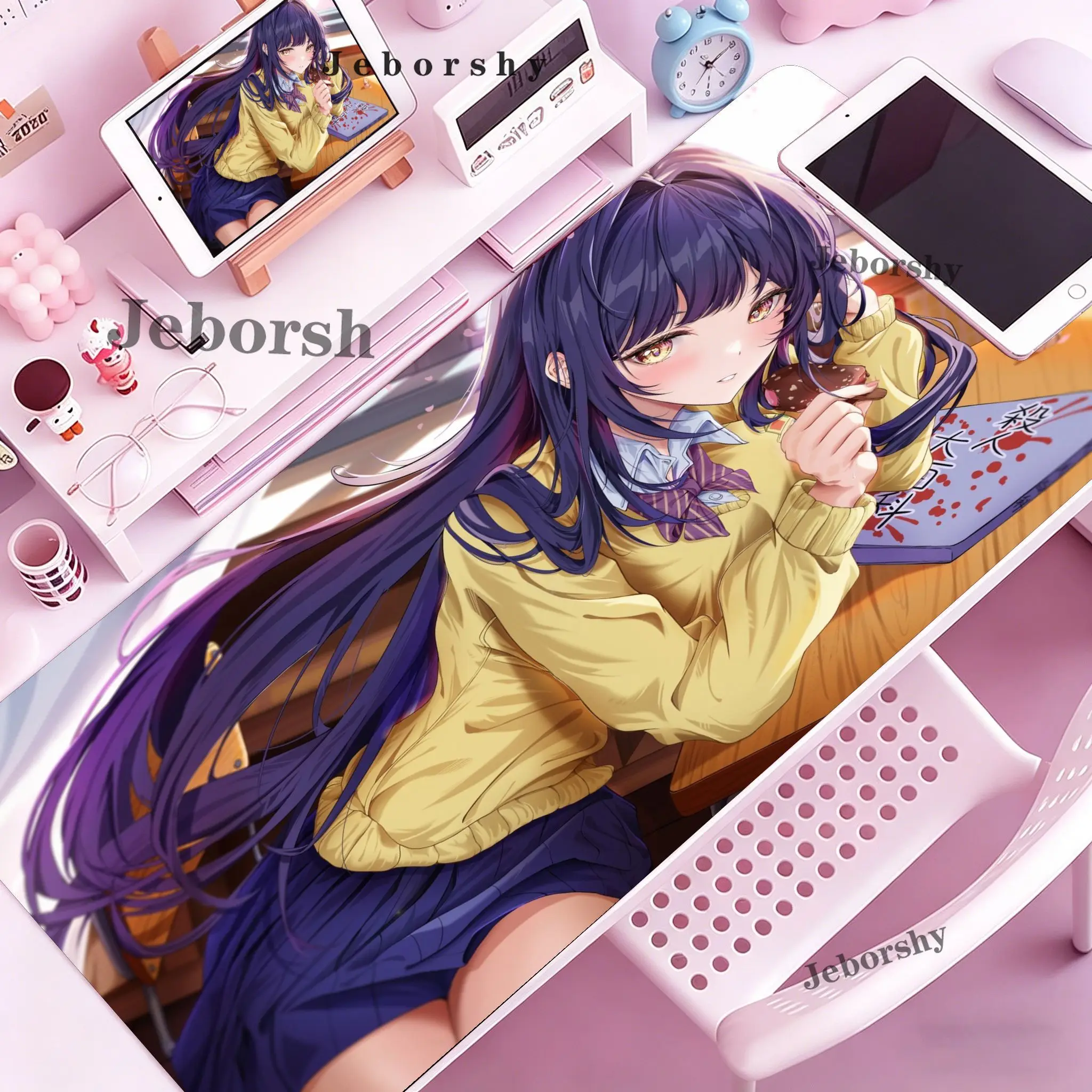 The Dangers In My H-HeartS Bokuyaba Boku No Kokoro No Yabai Yatsu Yamada Anna XXL Large Mousepad Keyboard Pad Mouse Pad