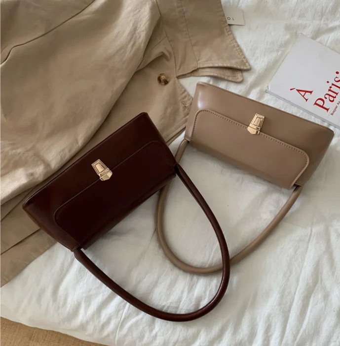 Französische Kleine Trendige Umhängetaschen für Damen 2025 Neuer Stil Modische Handtaschen Vielseitige und Stilvolle Umhängetasche Komplett – Detail 15