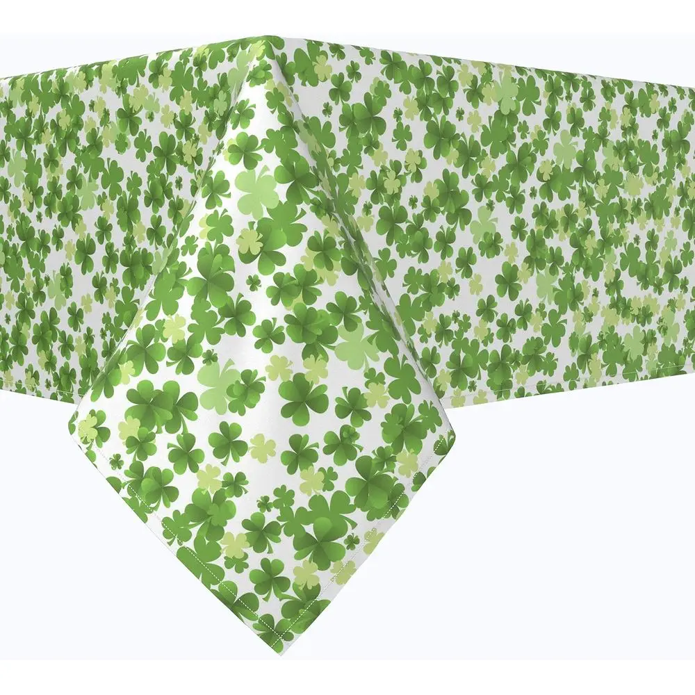 

Polyester Washable Tablecloths, Runners, Napkins & Outdoor Cloths, St. Patrick's Day Puzzle Pattern, 60 x 60