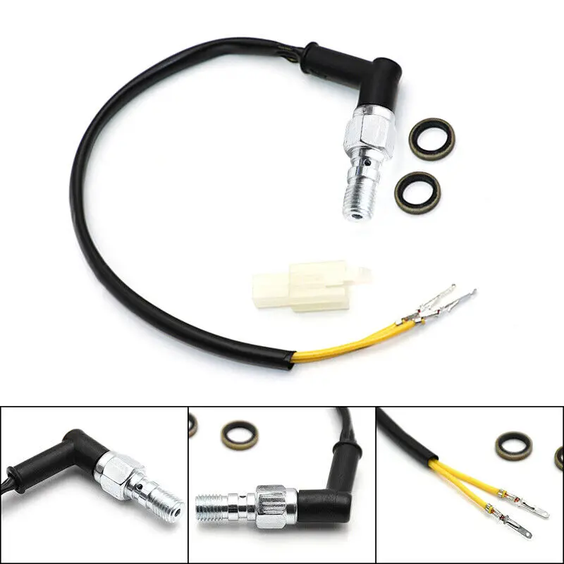 

1pc Motorcycle Brake Light Switch Bolt Hollow Bolt Hydraulic Brake Pressure Rear Light Switch For Yamaha YZ125 YZ 250F 426F 450F