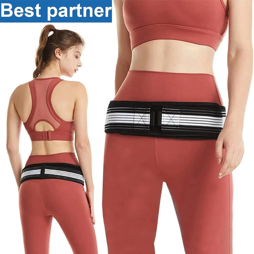 1Pcs Sacroiliac SI Joint Hip Belt Lower Back Support Braces for Hip Pain Pelvic Support Belt Sciatica Pelvis Lumbar Pain Relief