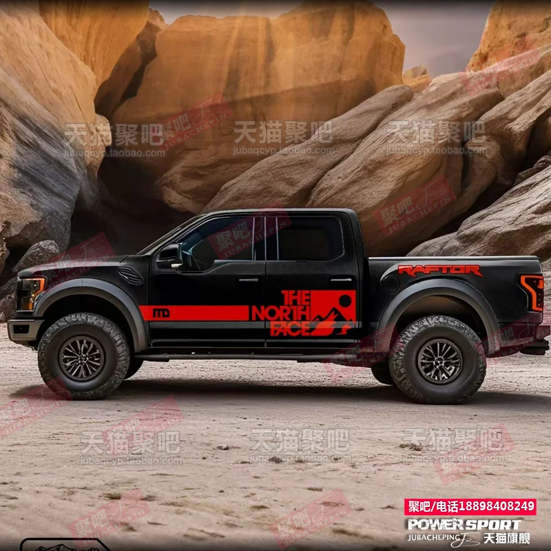ملصق سيارة تعديل مظهر الجسم ملحقات ملصق حائط من الفينيل الرياضي لسيارة Ford Raptor F150