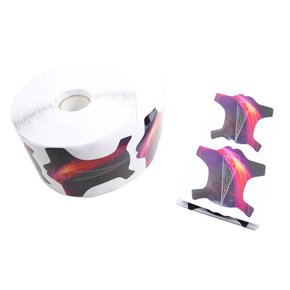 

100 шт. высококачественных наклеек для наращивания ногтей, гелевые формы, полный набор, аксессуары для салонов красоты, для начинающих, точные для практики