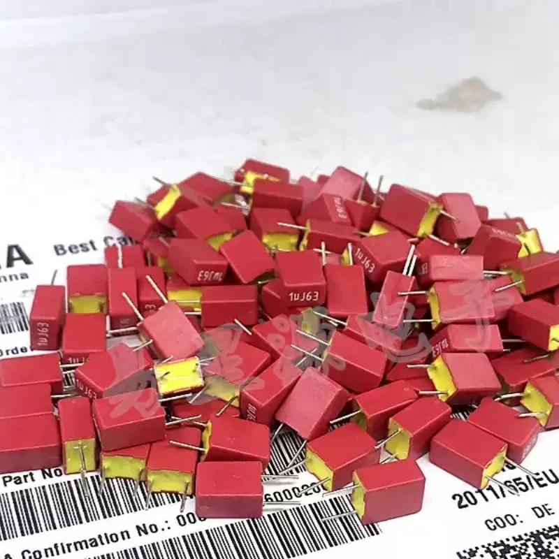 1.0UF 63V imported Weima WIMA 63V105 1UJ63V MKS2 audio amplifier fever capacitor