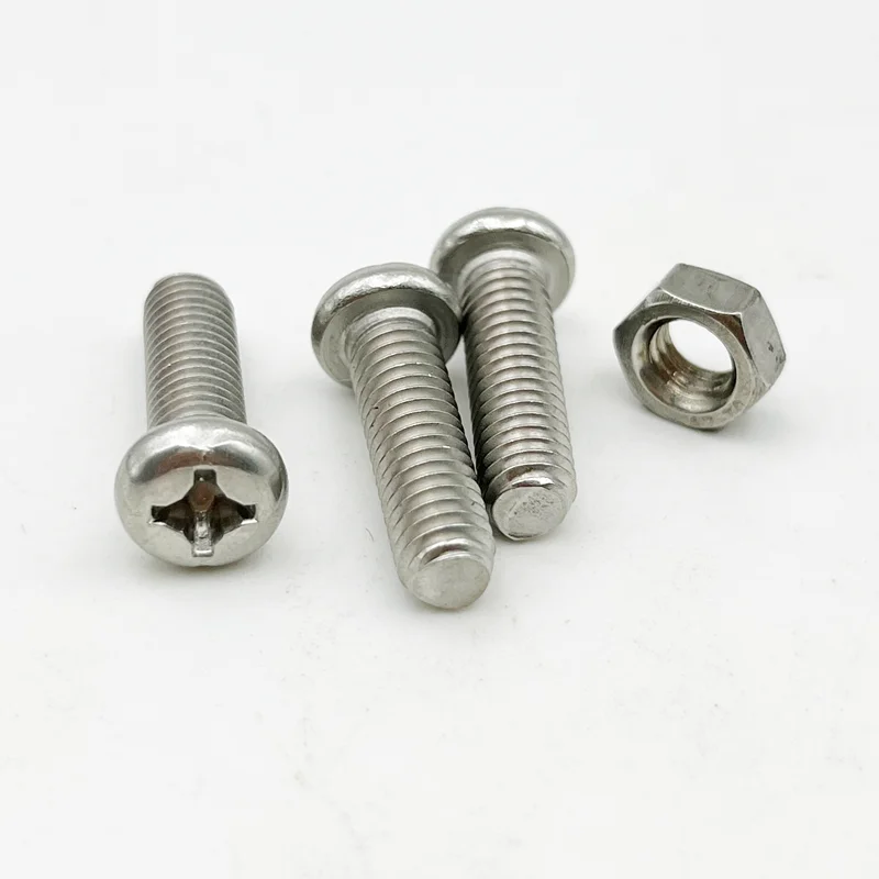 500/320 stücke Kreuz runds ch raube Mutter satz m1 m 1,2 m 1,4 m 2, 5 m2 m 1, 5 m3 Edelstahl kreuz runde Kreuz schlitz schraube – Detail 3