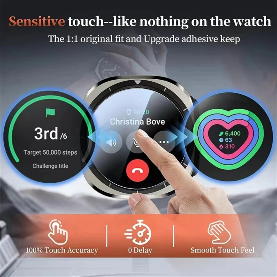 For Samsung Galaxy Watch 7 Ultra GPS Compass NFC Smart Watch Outdoor Sports Man AMOLED BT Call IP68 Galaxy 6 Upgraded Smartwatch