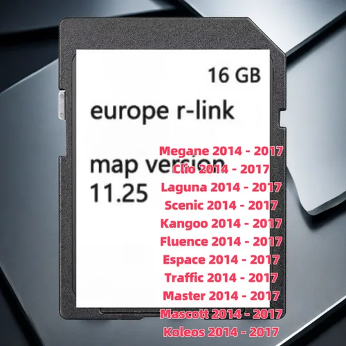 유럽 UK 지도 업데이트 R 링크 11.25 내비게이션, SD 카드 내비게이션, 메간 클리오 라구나 시닉 캉구 플루언스용 2024 2025 