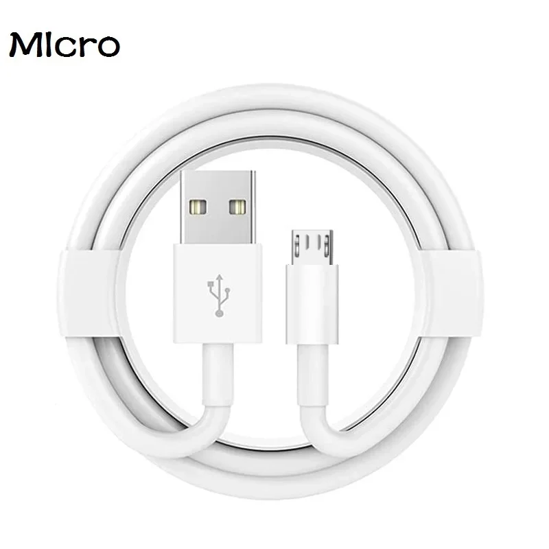100 STKS 1 M USB Kabel Data Charger Cord Lijn Voor Telefoon 7 8 xr 11 12 13 14 Micro USB Type C Kabel Voor Samsung Xiaomi Smartphone