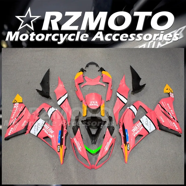 

Комплект обтекателей для велосипеда из АБС-пластика, 4 подарка, подходит для Kawasaki ZX-6R 599 ZX6R 636 2013 2014 2015 2016 2017 2018, кузов розового цвета на заказ