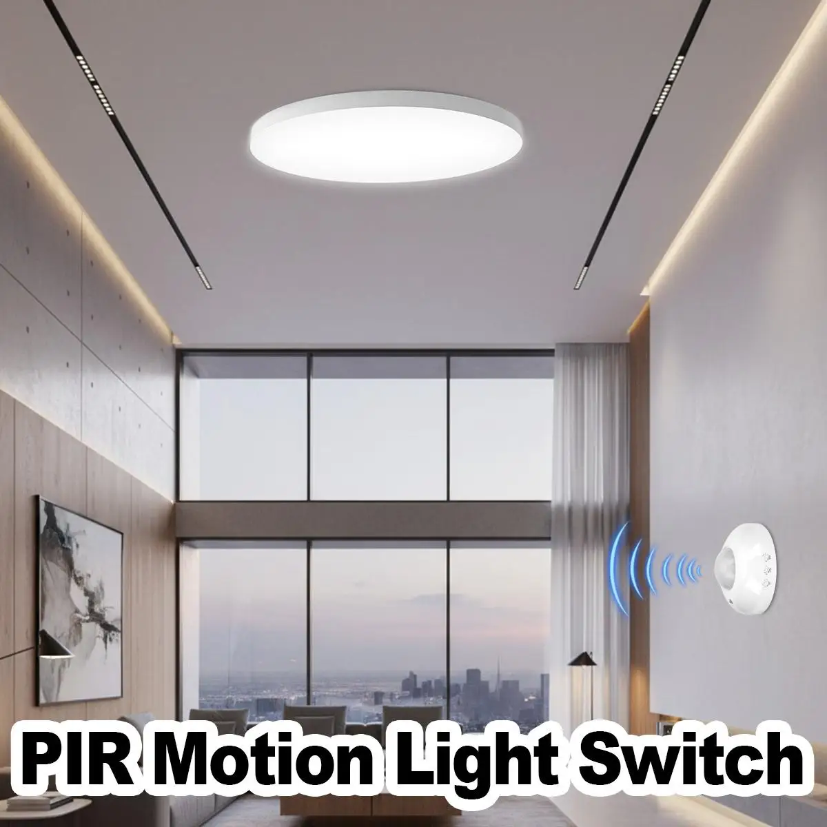 PIR Motion Sensor Light Switch 360 Degree Wall-Mounted Dimming Module LED Spotlight Movement Detector 220V Automatic Auto On Off